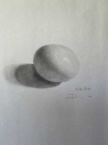 Pencil Drawing-Egg