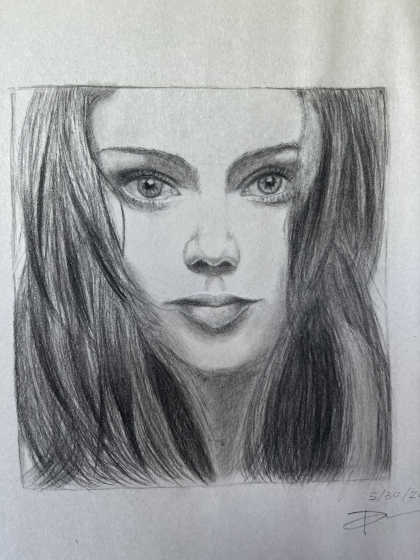 Pencil Drawing-girl4