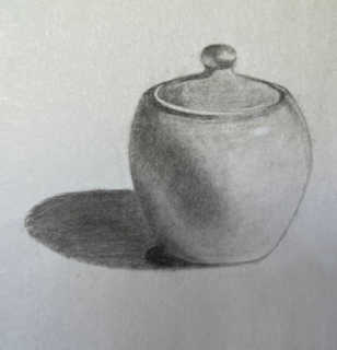 Pencil Drawing-ceramic Jar