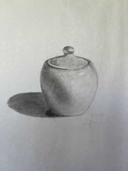 Pencil Drawing-ceramic Jar