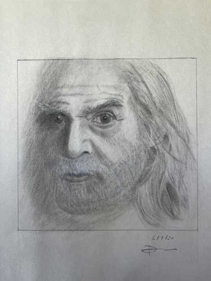 Pencil Drawing: older man